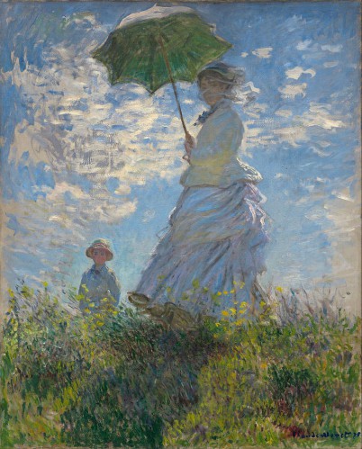 Frau mit Sonnenschirm Monet